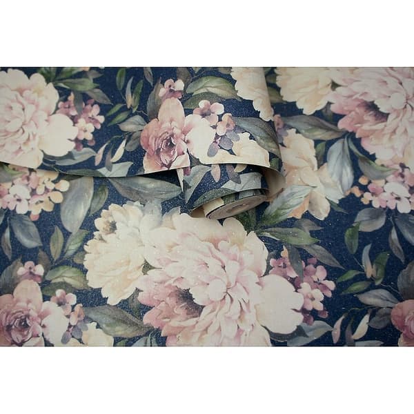 Holden Decor Gardenia Navy Tapetti 36072