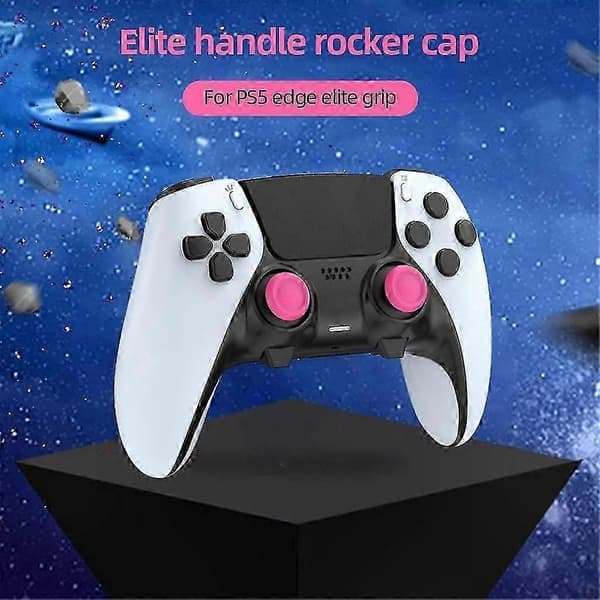 6-pack tumsticksgrepp för PS5 Edge Elite Controller Joystick Covers Svart