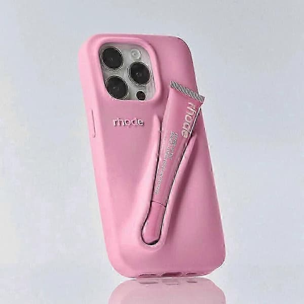 Rhode Lip Gloss Bringebær Telefondeksel til iPhone 16 15 14 13 12 11 Pro Max B Bånd 13 Pro Max Ribbon 13 Pro Max