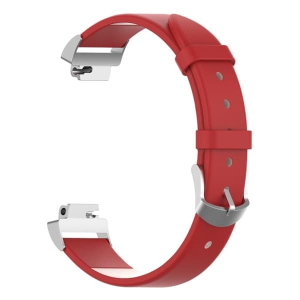 Fitbit Inspire / Inspire HR læderurrem - Rød Rød