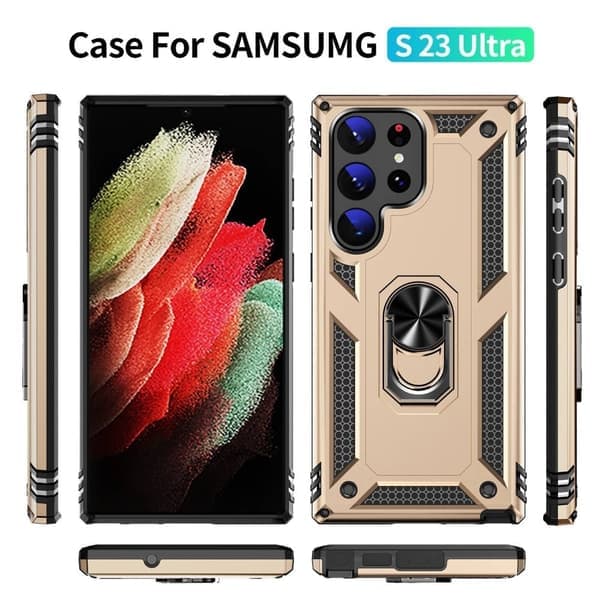 Bofink Combat Samsung Galaxy S23 Ultra deksel - Gull Gull