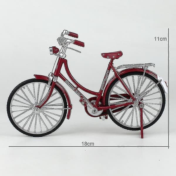 1:10 legering klassisk retro sykkelmodell ornament