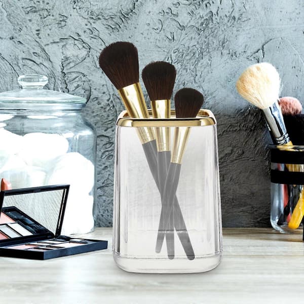 Makeupbørsteholder Organizer til opbevaring Hvid Klar Makeupbørsteholder Penkop Organizer