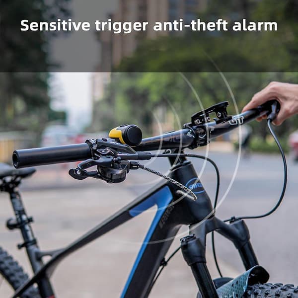 Cykelalarmklocka, hög volym, elektriskt horn, lång batteritid