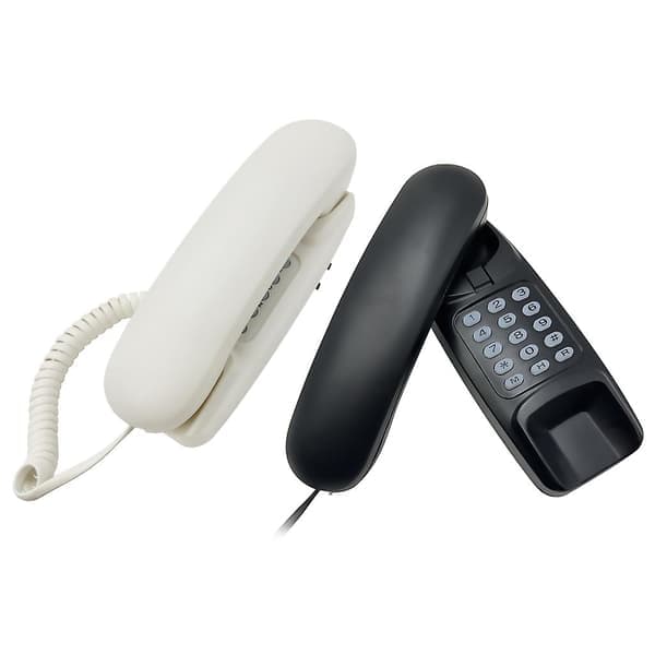 Trådbundna telefoner, fasta telefoner, hemtelefoner, väggmonterade telefoner