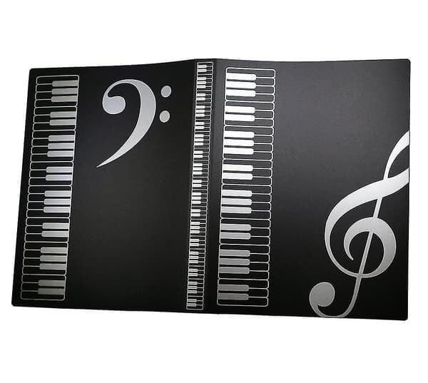 Musikmappe A4 Størrelse Node Mappe Papirdokument Musiktema 40 Lommer Opbevaringsmappe