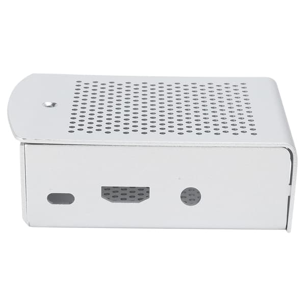Aluminiumlegeringsfodral för Raspberry Pi 3 b 2B moderkort kylskyddslåda silver