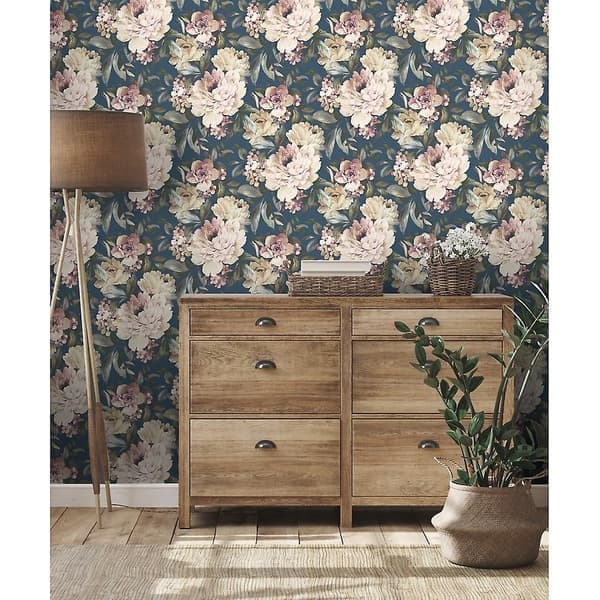 Holden Decor Gardenia Navy Tapetti 36072