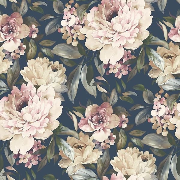 Holden Decor Gardenia Navy Tapet 36072