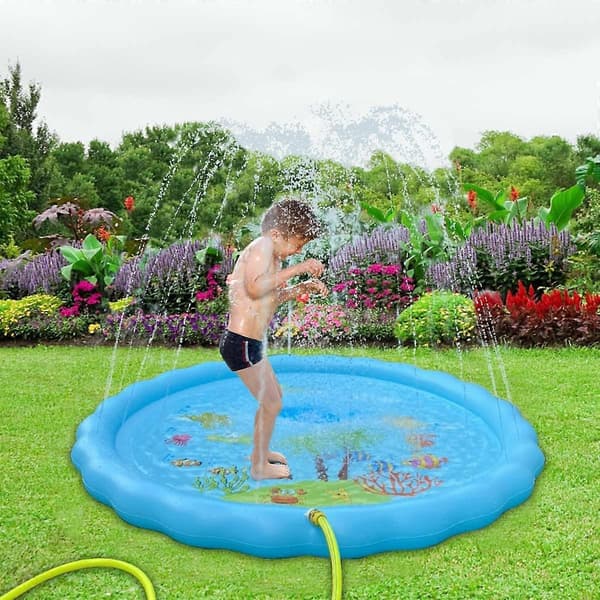 170 cm/67 tommer sprinklerpude til børn over 6 år/kæledyr, udendørs sprayvandlegetøj til sommerhaven