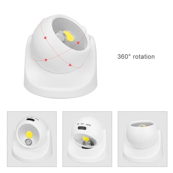 1 st 360° magnetisk sug USB uppladdningsbar kroppssensor