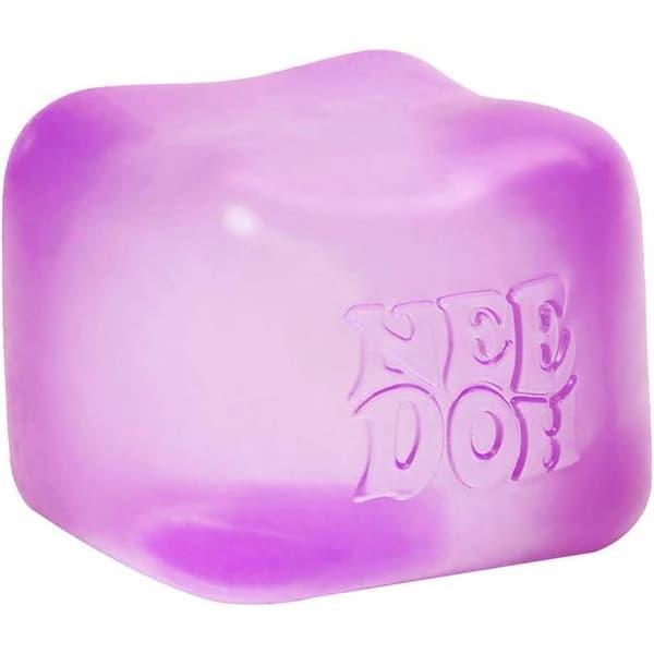 Needoh Nice Cube Stressboll & Tankeleksak Lila Purple