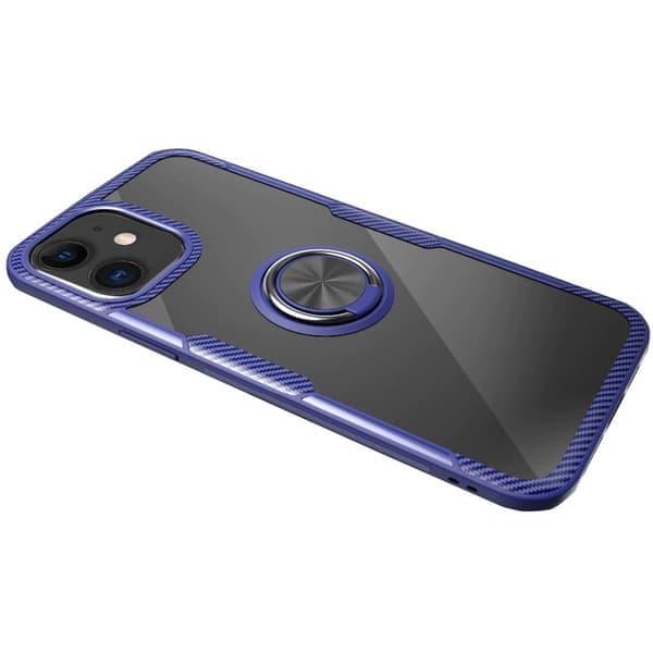Etui med ringholder - iPhone 12 Svart Svart