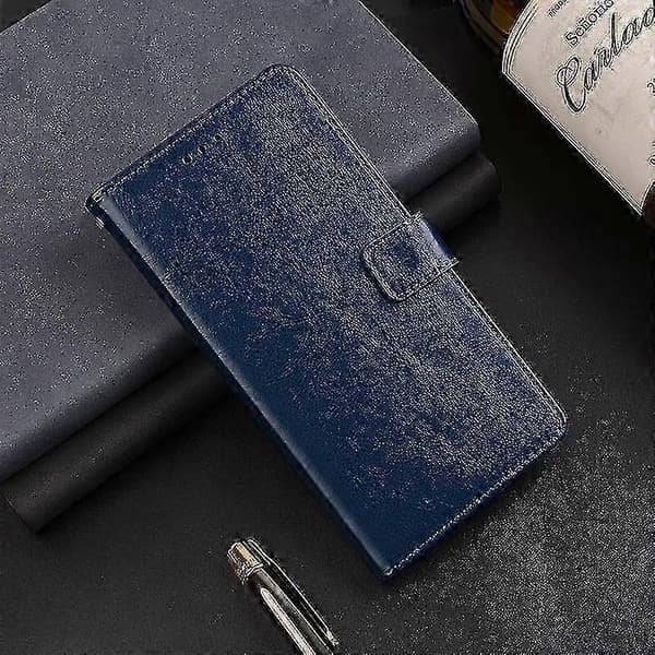 Cat S75 5G Crazy Horse tekstur skinntelefondeksel blå Blue