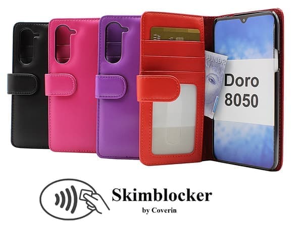 Doro 8050 rött plånboksfodral Röd Röd
