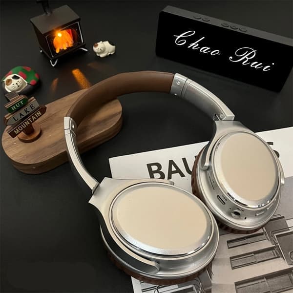 VJ901 Retro Headset i Metall med Bluetooth 6.0, Sport, Lång Batteritid