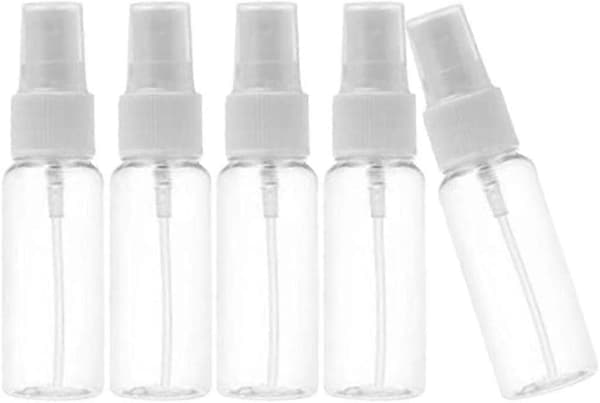 Förpackning med 50 Premium 30 ml tomma sprayflaskor med finfördelare, transparenta reseparfymflaskor