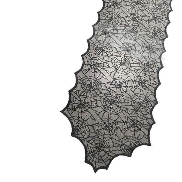 Halloweens Sort Blonde Polyester Dug til Festdekorationer Stof Nem at Rengøre Sammenfoldelige Designs A