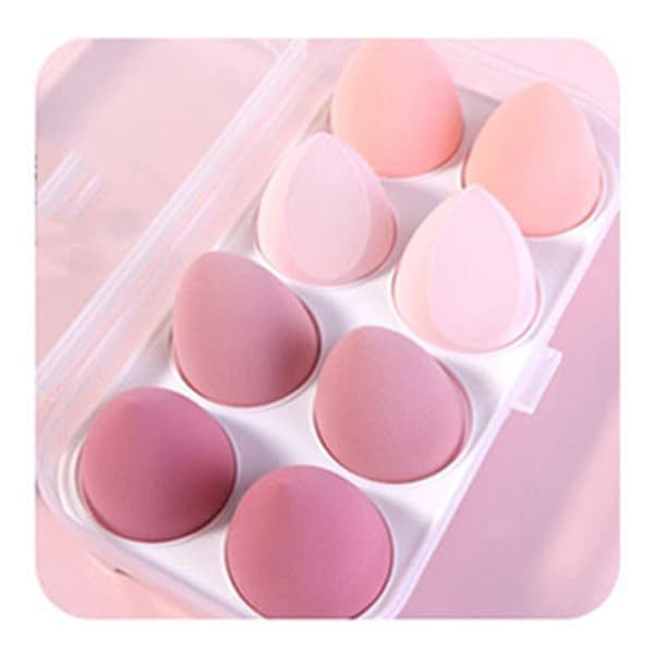 Makeupsvampesæt Latexfri 8 stk. til pudder, creme og flydende