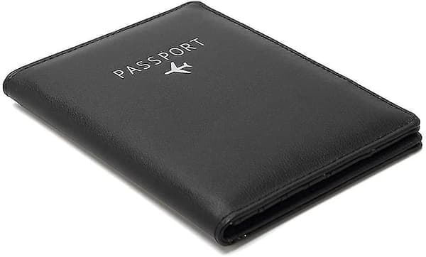 Læder pasetui med RFID-beskyttelse, rejsetaske, pasetui, pasmappe