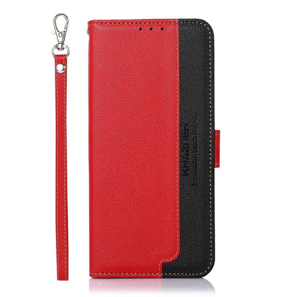 Til Motorola Moto E20 / E40 KHAZNEH Litchi tekstur læder RFID telefoncover