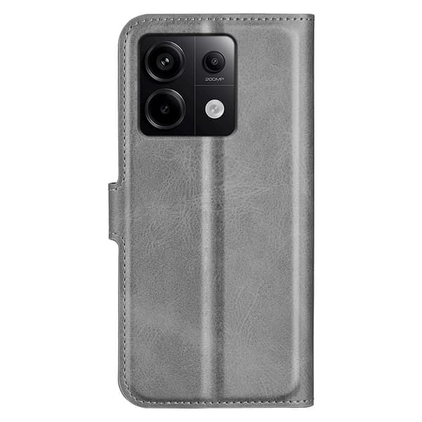 Slitstarkt Plånboksfodral i Konstläder Xiaomi Redmi Note 13 Pro 5G - Silver/Grå Silver Grå