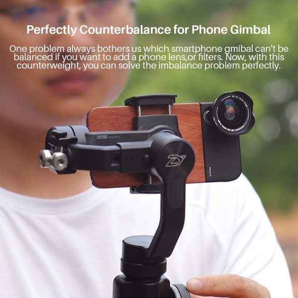 Docooler Universal Gimbal Motvikt Stabilisator för DJI Osmo Mobile 2 / Zhiyun Smooth 4 / Smooth Q / Feiyu Vimble 2 / Evo