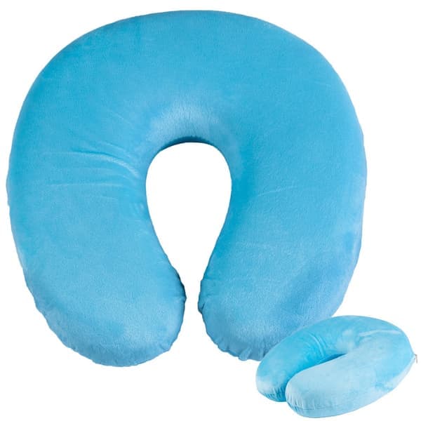 Matkakaulatyyny auton matkamuistipääntukeen sininen blue