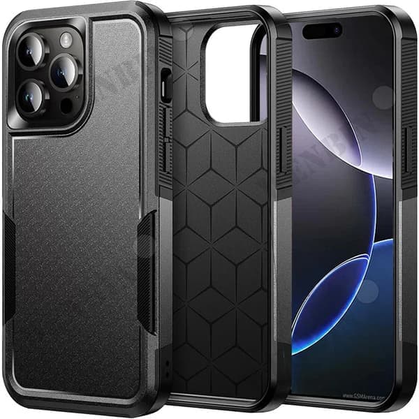 Etui til iPhone 15 Pro Max Plus Kraftig Hård Bagside Robust Stødsikker Beskyttelse iPhone15Plus iPhone15Plus