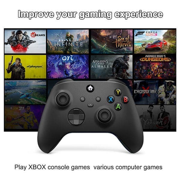 Trådløs spilcontroller-adapter til Xbox One & Xbox Series X/S Sort Black