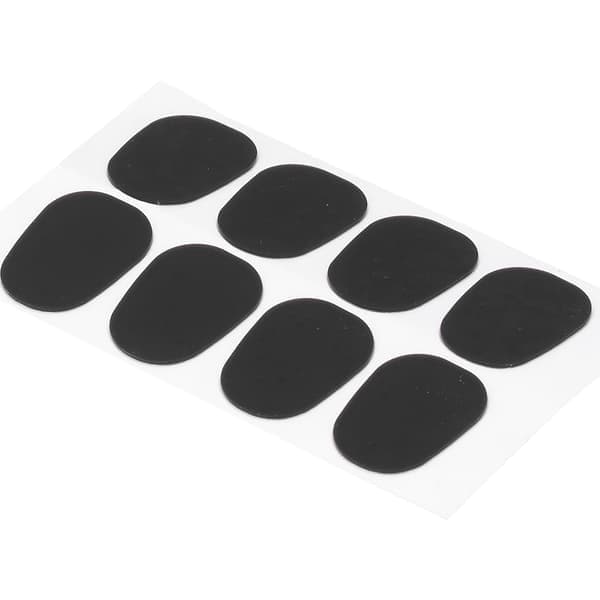40 stk munnstykke-lapper puter tilbehør for alt-/tenorsaksofon klarinett svart 0,8 mm