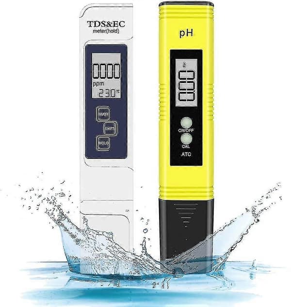 Elektronisk pH-måler TDS Vandkvalitetsmåler og pH-test til drikkevand, akvarier, swimmingpool