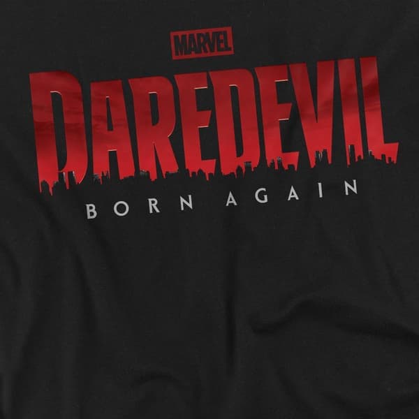 Daredevil Miesten Born Again -logopaita S Musta Musta S S
