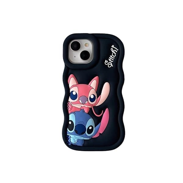 Stitch silikonikuori - iPhone musta iPhone 13 iPhone 13 musta iPhone 13 musta iPhone 13 musta iPhone 13 Black
