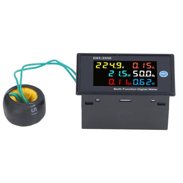 [RM]Strømovervågning Enkeltfase LCD Digital Display Spændingsstrømmåler Tester AC 40-300V