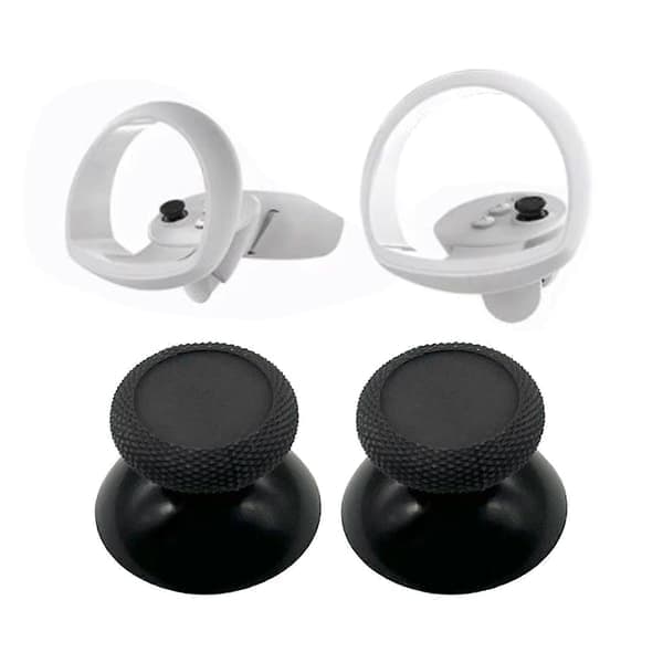 Joystick-hetter kompatible med MetaOculusQuest2/Pro VR-hodesettkontroller Erstatning Analog Thumbstick Grip Cover Thumbstick-del 2 2