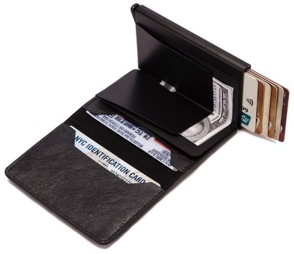 Kortholder RFID og NFC beskyttelse - Vælg din farve! Sort sort black