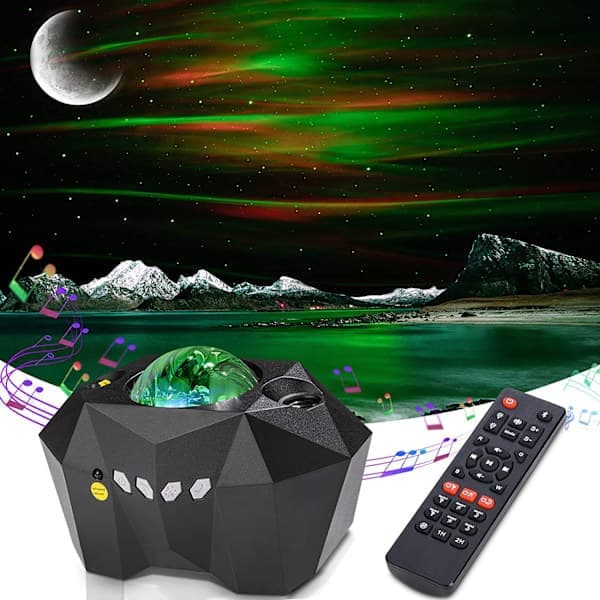 Stjerneprojektor Nordlys Stjerneprojektor Lampe LED Nattlys