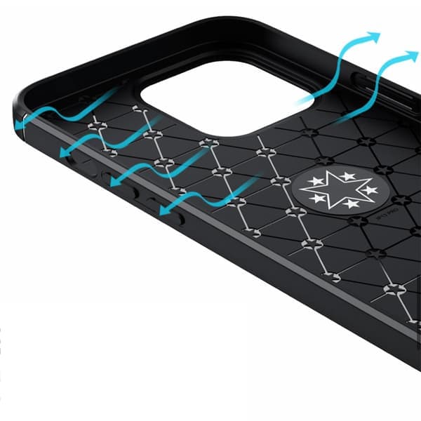 iPhone 14 Pro - Deksel med ringholder Svart