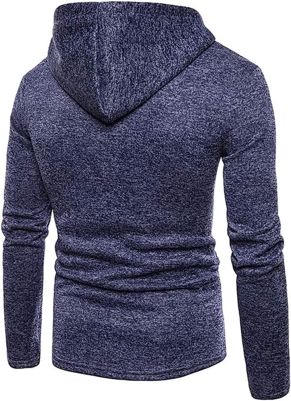Hættetrøjer til mænd Lynlås Letvægtsjakker 3 Blå L 3 Blue L