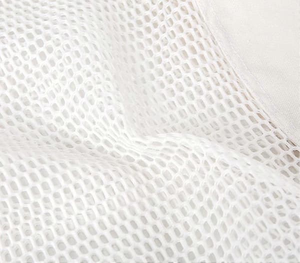 Ostoskassi kangas nylon verkko kolmiulotteinen ostoskassi rantakassi * Valkoinen