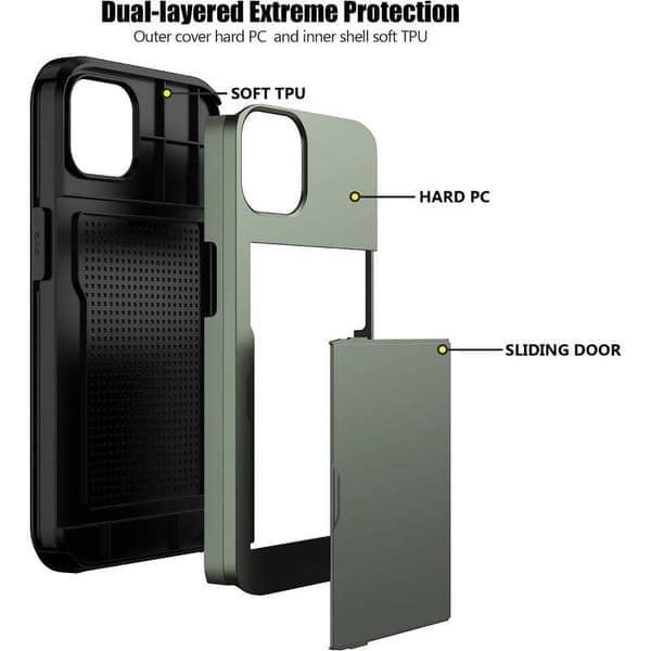 iPhone 11 Stødsikkert Cover Kortplads StreetWise - Grøn