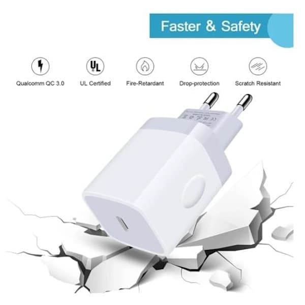 3-pack 2m Lightning till USB-C laddningskablar för iPhone - snabbladdning och dataöverföring, vit 3-PACK 2m IOS - USBC 3-PACK 2m IOS - USBC