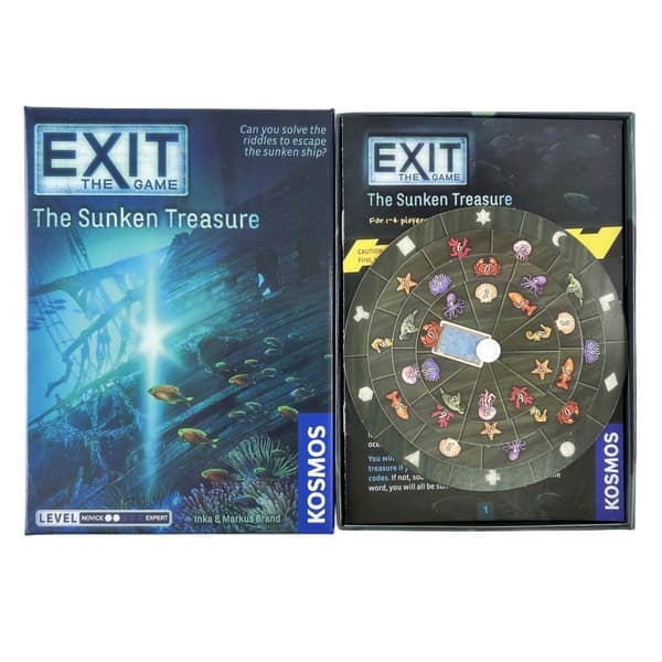 Exit Kortspil Den Forladte Hytte Den Hjemsøgte Rutsjebane Død Mand på Orientekspressen Gådernes Hus Brætspil DL08E-Exit-Haunted DL08E-Exit-Haunted