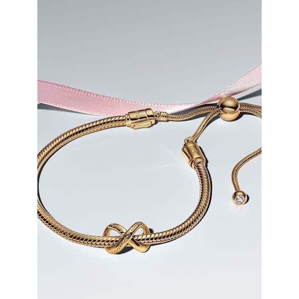Pandora - Forever & Always Infinity Armbandset - 14k guldplätering