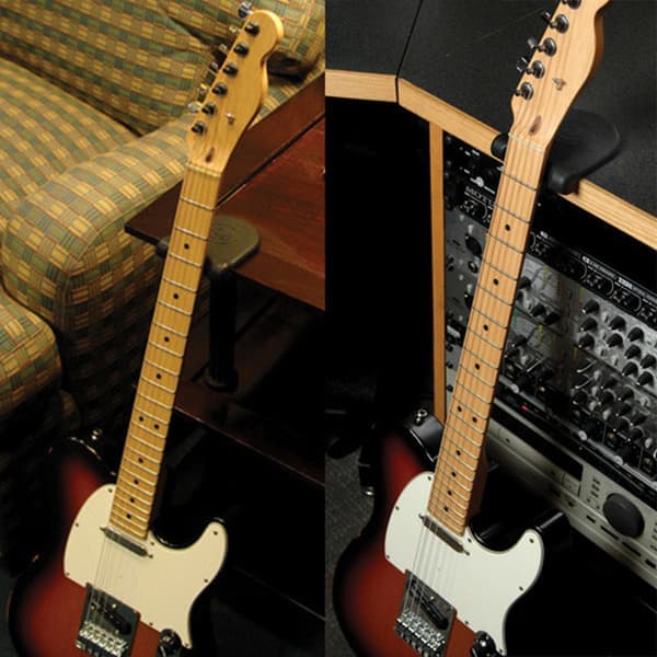 Folk Wood Elgitarr Bas Stall Hals Stativ Huvud