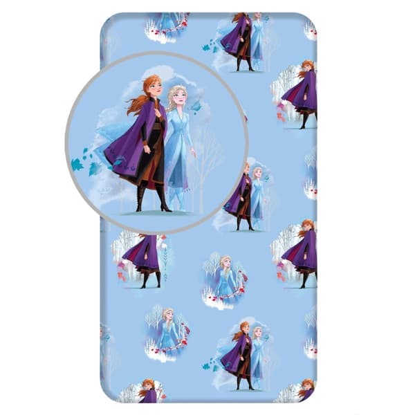 Disney Frost blå blader Laken 90x200 cm