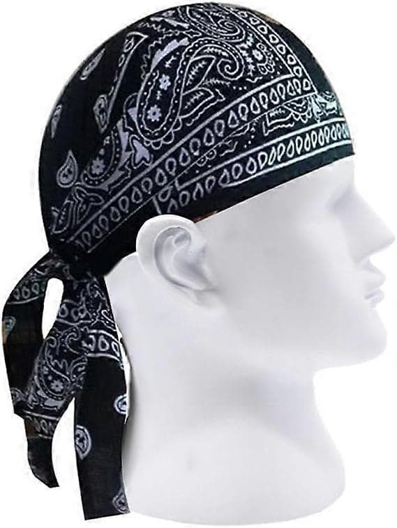 Unisex bomull Paisley Bandana Hodeplagg Hodebånd Justerbar Durag Lue