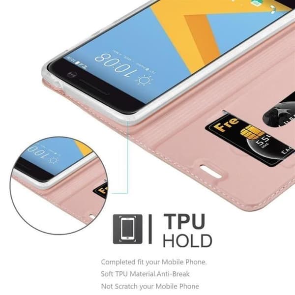 Cadorabo-deksel til HTC One M10 i ELEGANT ROSAGULL