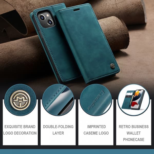CaseMe 013 Series skinnveske til iPhone 13, blant andre?